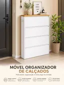 Móvel Organizador de Calçados 4 Gavetas Basculantes — imagem 4